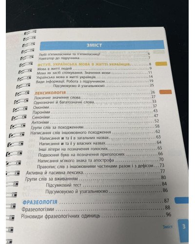 Підручник Українська мова Літвінова 5 клас НУШ 2022 на пружині А5 формату