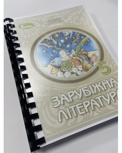 Підручник Українська література Волощук 5 клас НУШ 2022 на пружині А5 формату