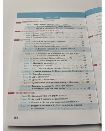 Підручник Українська мова Онатій 7 клас НУШ 2024 м'яка палітурка оригінального розміру